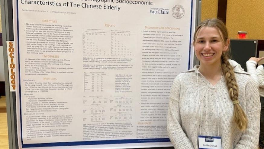Caitlin D. sociology research presenter at CERCA 2024