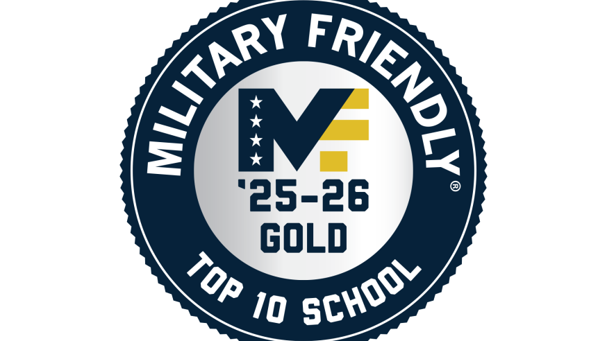 Military Friendly Top 10 School seal