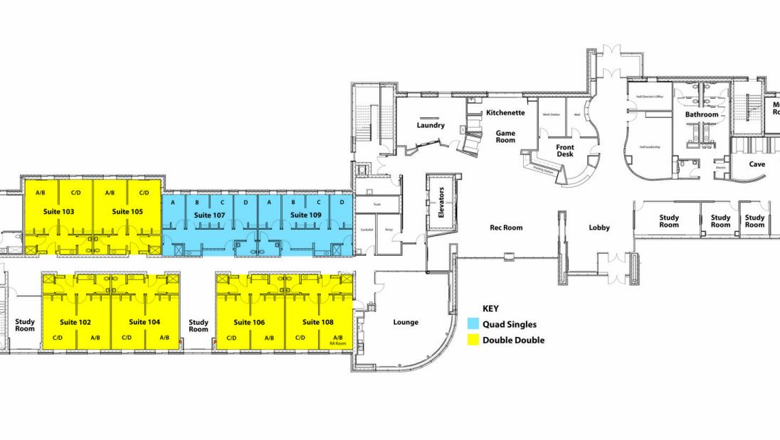 The Suites Floor Plan - Floor 1