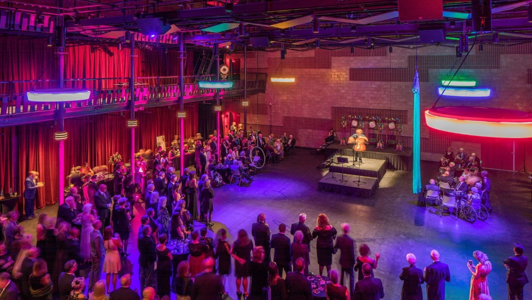 Opening Day of the Pablo Center with cello performer in JAMF Theatre