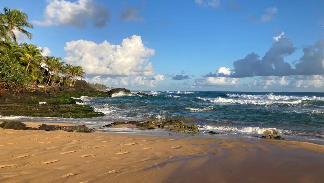 Beach view in Puerto Rico