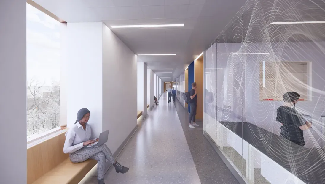Riverside Science Center North corridor