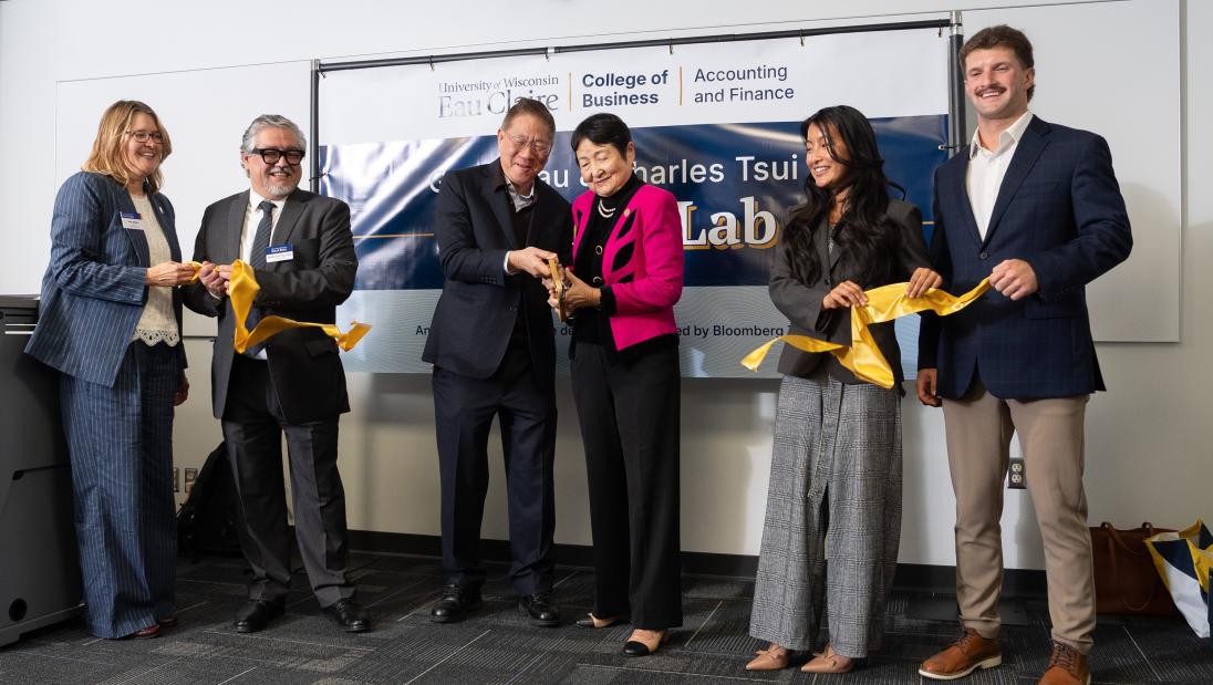 group in ribbon cutting in COB 