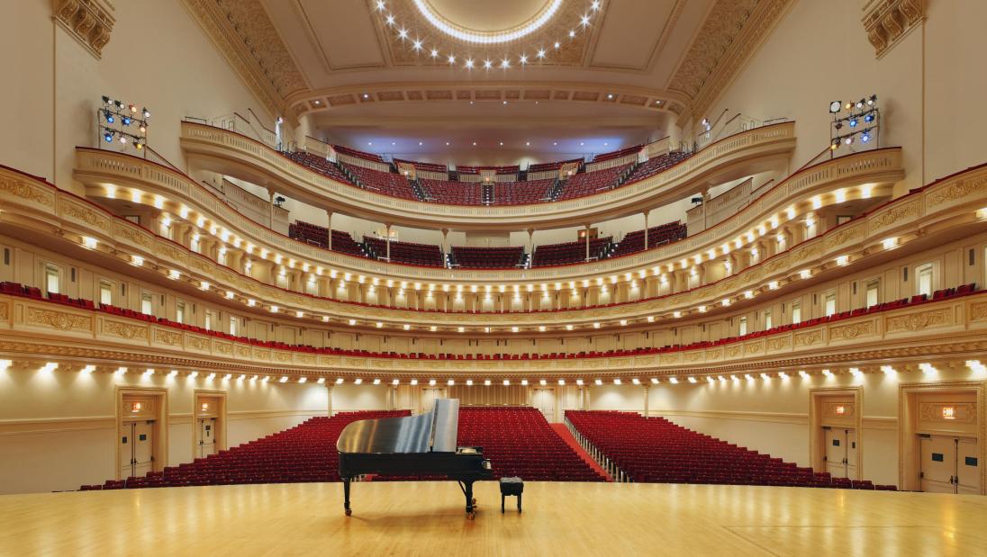 View of Carnegie Hall from stage 
