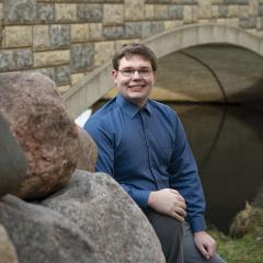 UWEC geology student Jacob Erickson smiling