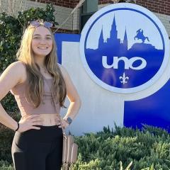 student on exchange at University of New Orleans