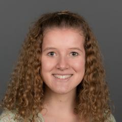 Olivia Jonasen smiling at camera 