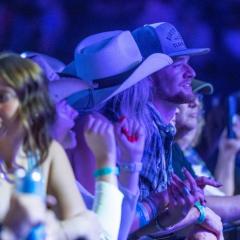 Crowd watches Chris Young perform at The Sonnentag Event Center
