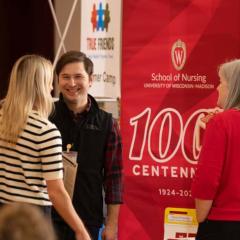 Michael Jaeb, nursing alumnus at Career Fair