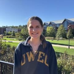 Amy Tegge smiles at the camera.