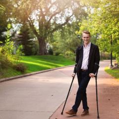 Zach Caterer is a biochemistry/molecular biology and mathematics major enrolled in UW-Eau Claire’s pre-professional medicine program.