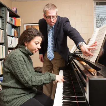 Piano student