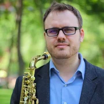 Saxophonist Aaron Hedenstrom Jazz Professor