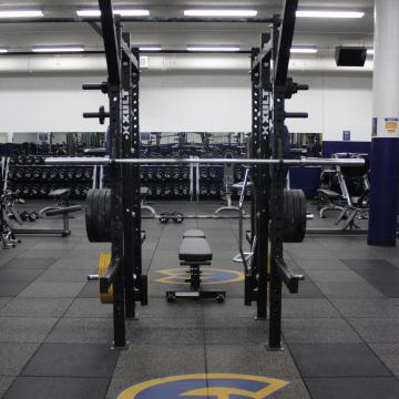 Weight Rack with safety guards