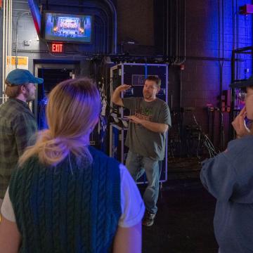 Back stage Pablo, "Guys and Dolls" 