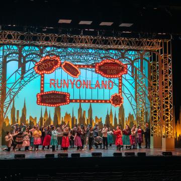 Guys and Dolls stage set 