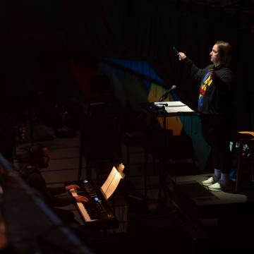 student music director for Guys and Dolls