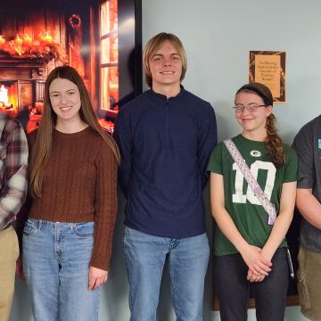 Honors student council Shark Tank winners 