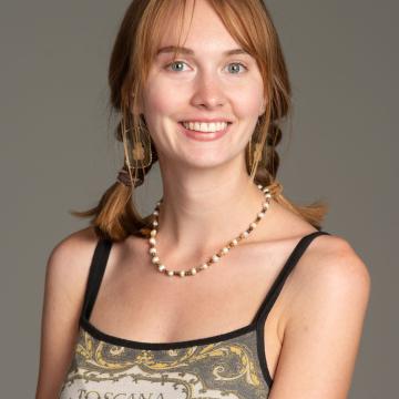 young woman with tank top