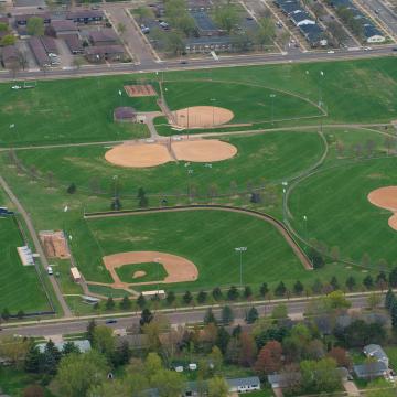 Bollinger Fields Aerial view of Bollinger Fields