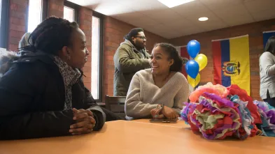 students in the Latinx Culture Center 