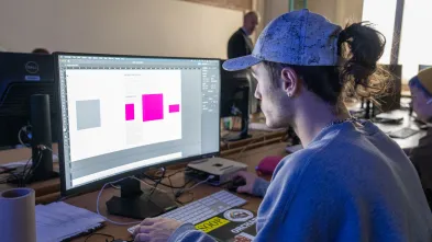 graphic design student