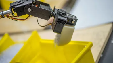 Physics robotics lab close-up