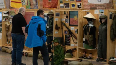 Veteran's Day exhibit about Vietnam War