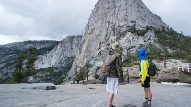 Students during an immersion experience in Yosemite