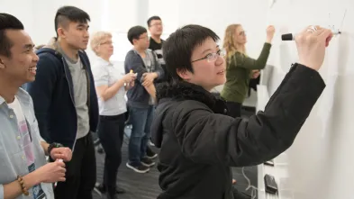 Students in an English as a Second Language classroom
