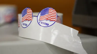 Voting stickers
