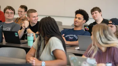 mix of gender students in a lecture room