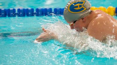 swimmer mid breast stroke