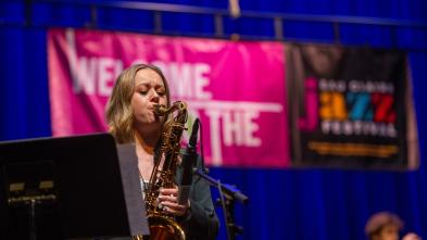Jazz Fest saxophonist 