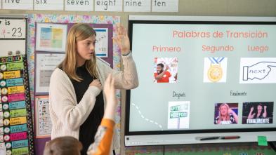student teaching Spanish at Lakeshore Elementary