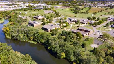 Aerial view of UW-Eau Claire – Barron County