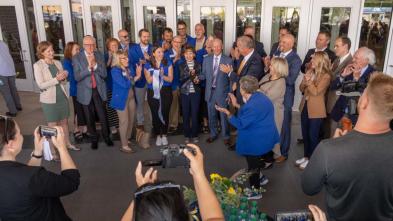 Ribbon-cutting ceremony for The Sonnentag