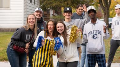 Homecoming parade 2024 group of students