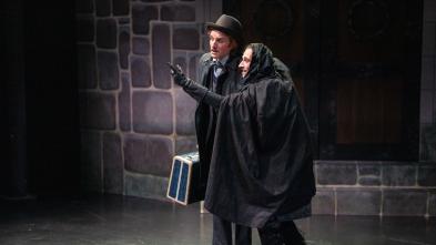 Frankenstein and Igor onstage in the play Young Frankenstein