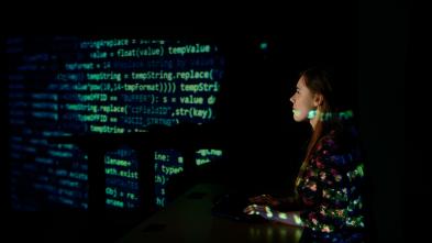 Data screen studio shot 