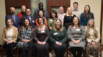 UW MBA Consortium graduates gathered at UW-Eau Claire's Dulany Inn on December 19, 2025 for a pre-commencement celebration.