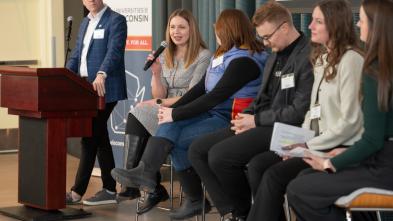 Alumni panel at Pablo event 