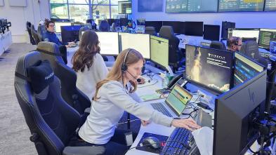 Susan Lederer in command center NASA
