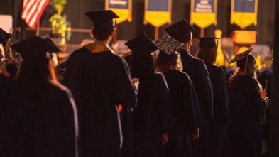 UW-Eau Claire graduates during commencement at The Sonnentag