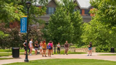 Lower campus in summer