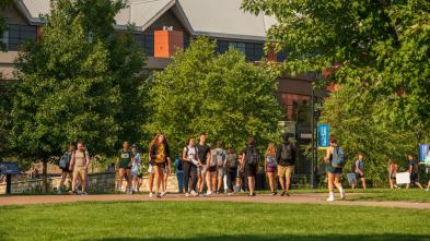 Summer scene on campus