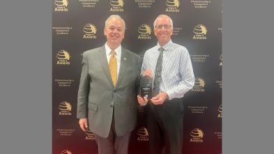 Chancellor James Schmidt and Dr. Michael Carney