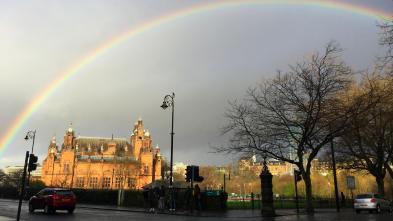 Rainbow over Glasgow, Scotland Rainbow over Glasgow, Scotland