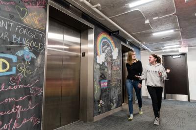 student son Rainbow Floor in res hall