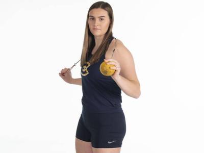 Teagan Jones in track uniform 